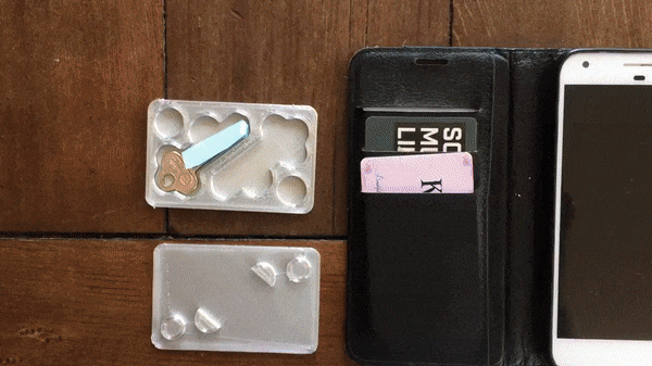 key card 3d printed card holder for wall