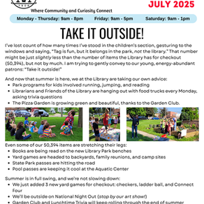 July Newsletter 
