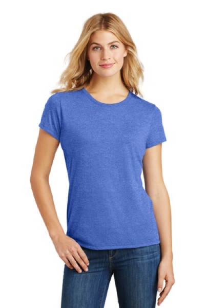 Ladies Perfect Triblend Crew T $20