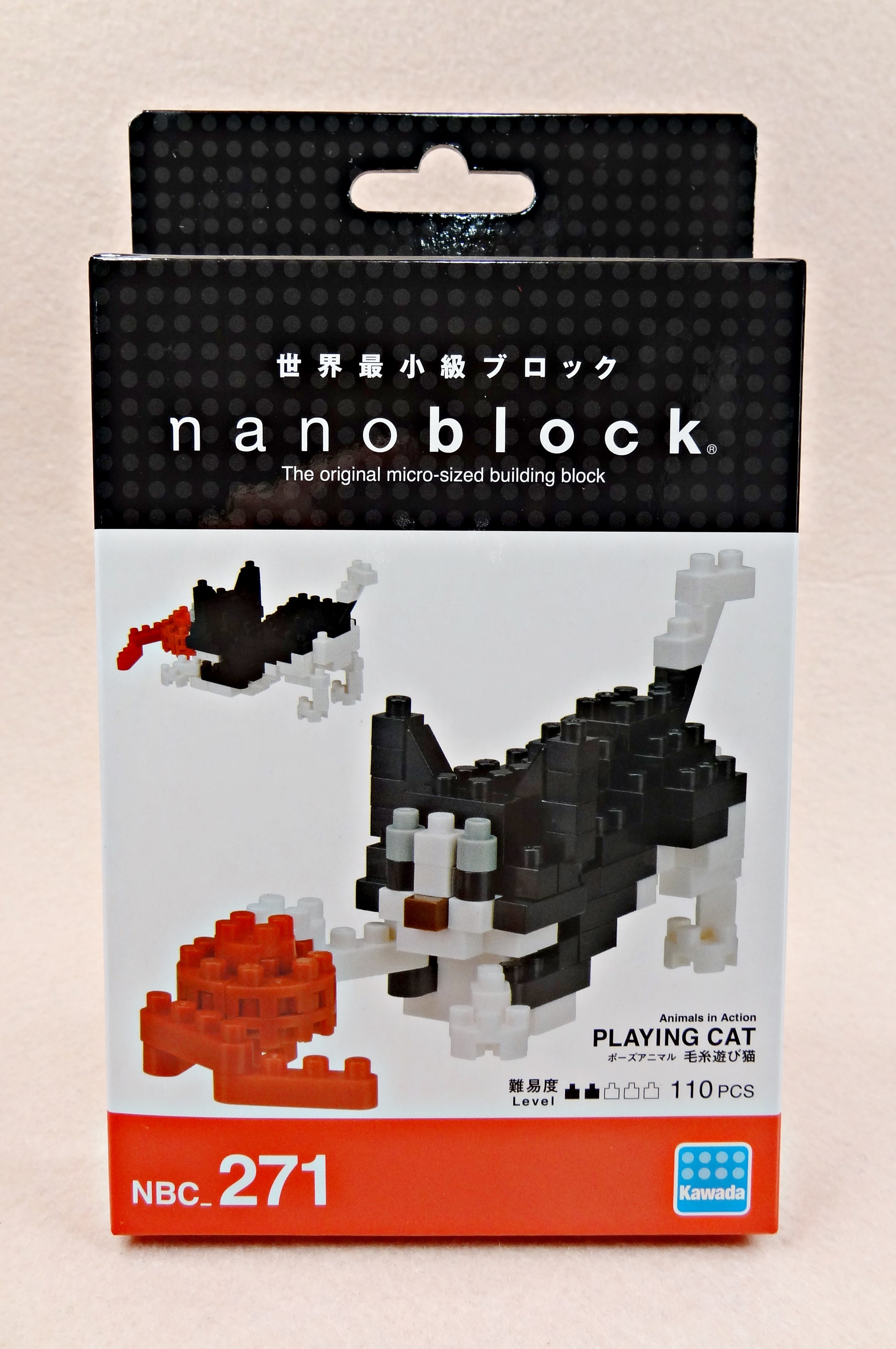 nanoblock NBC_271 Playing Cat