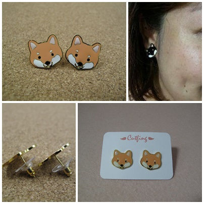 D00673 Cutfing 赤柴耳環