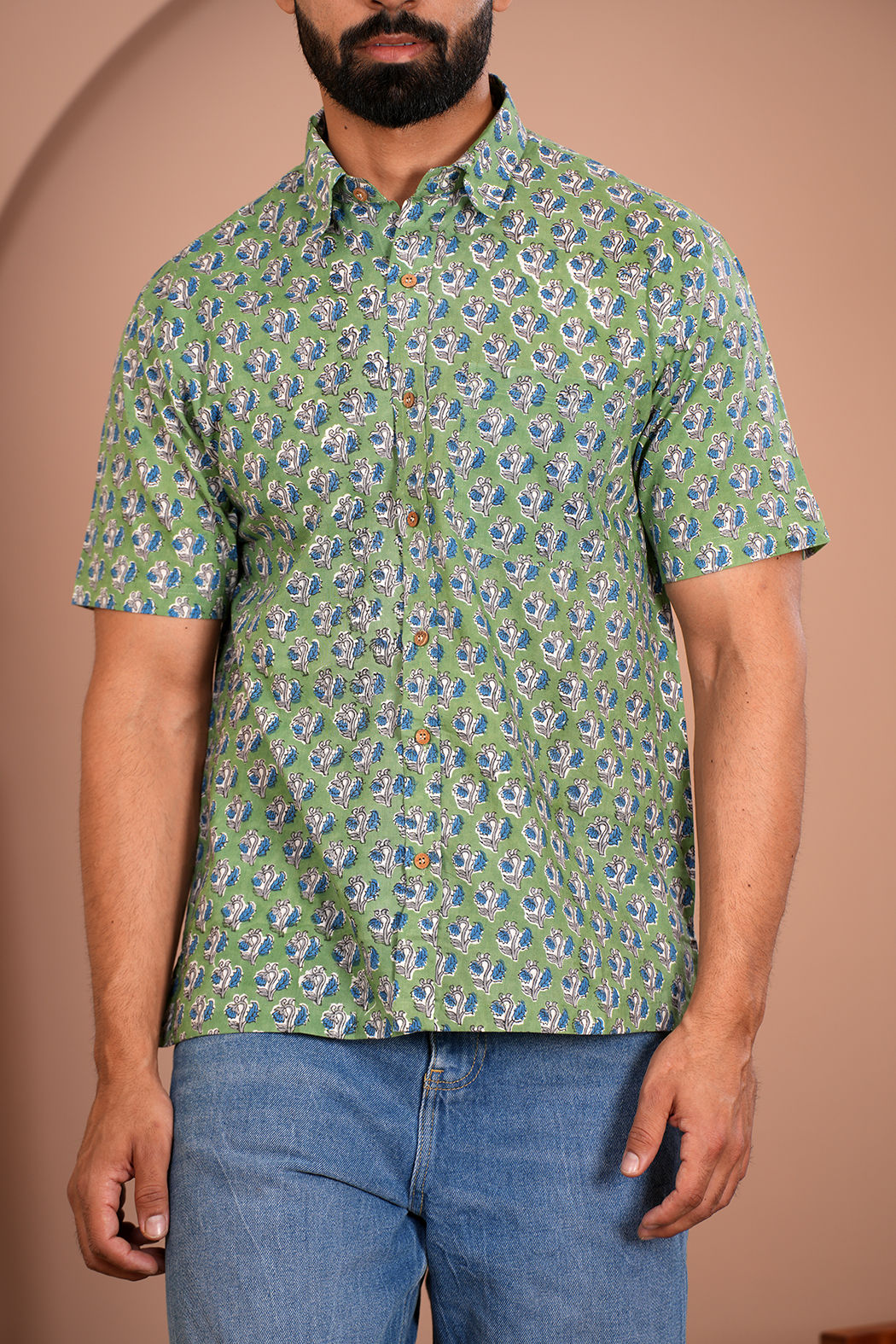 Forest Thorns Cotton Printed Shirt