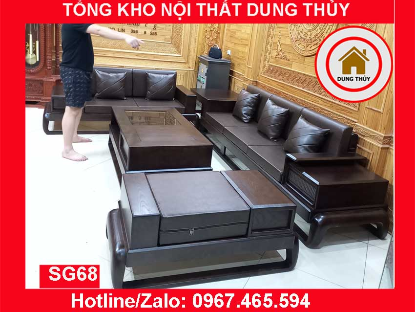 Bàn Giao Bộ Sofa 2 Văng Chân Đùi Gà SG68 Cho Văn Phòng Bất Động Sản Hiển Năm Tại Đại Đình - Tam Đảo Sáng 16/10