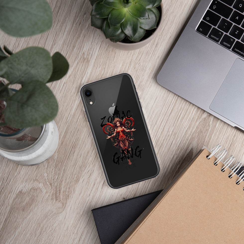 Thumbnail: Clear Case for iPhone® - ZODIAC GANG X ARIES FEMALE