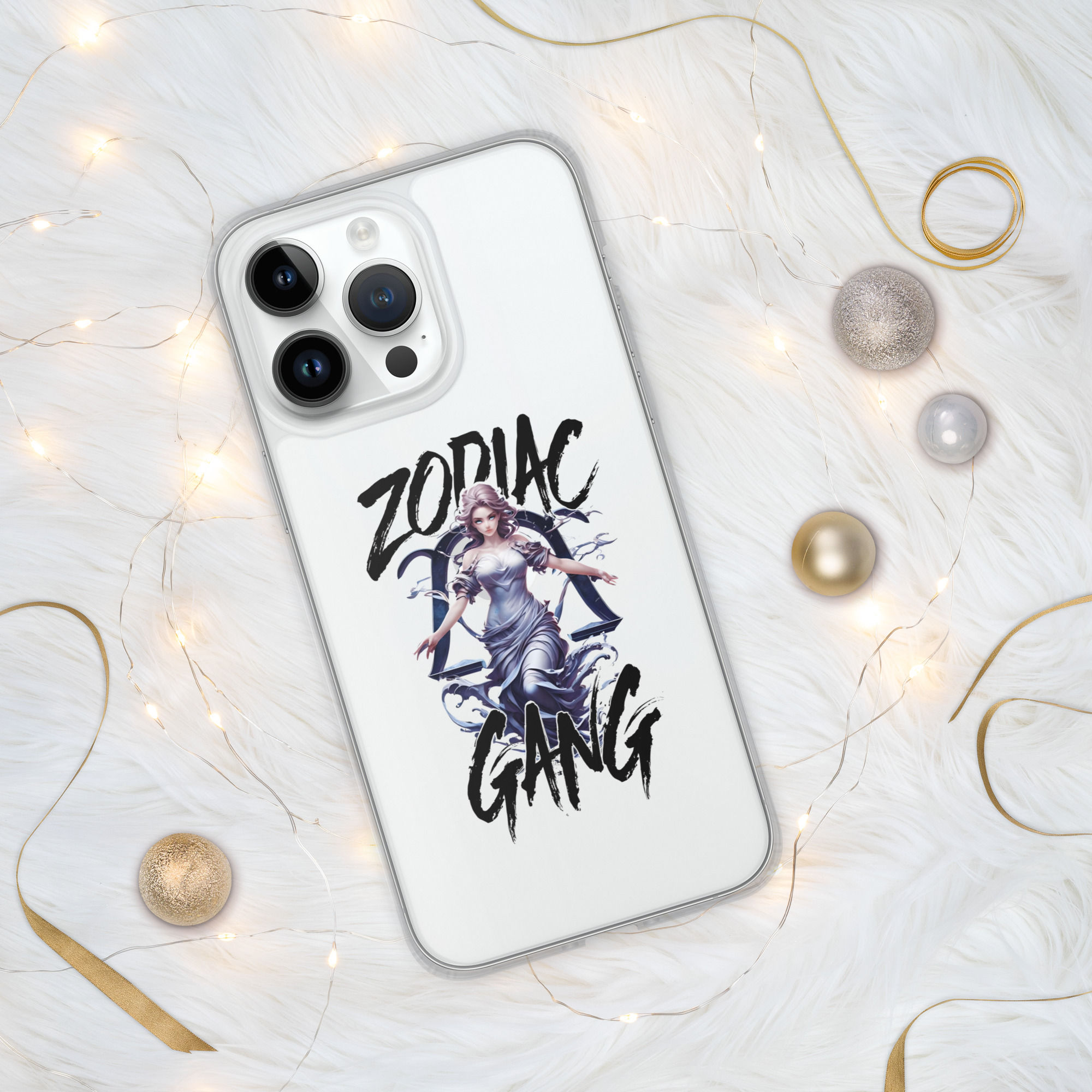 Clear Case for iPhone® - ZODIAC GANG X LIBRA FEMALE