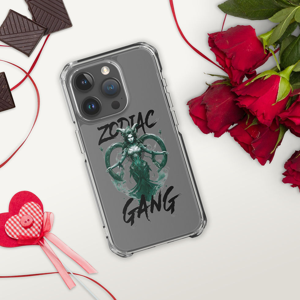 Thumbnail: Clear Case for iPhone® - ZODIAC GANG X CAPRICORN FEMALE