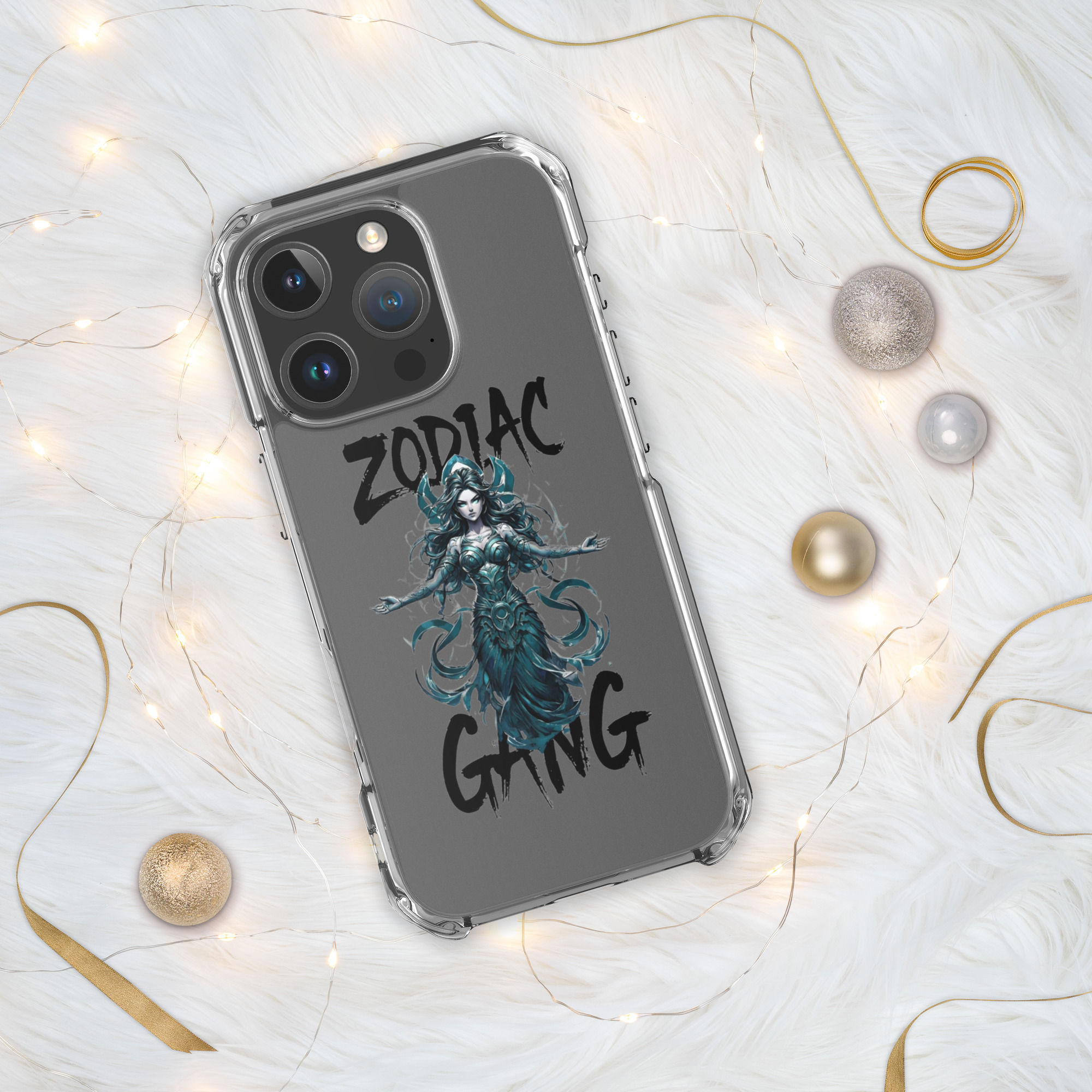 Clear Case for iPhone® - ZODIAC GANG X PISCES FEMALE