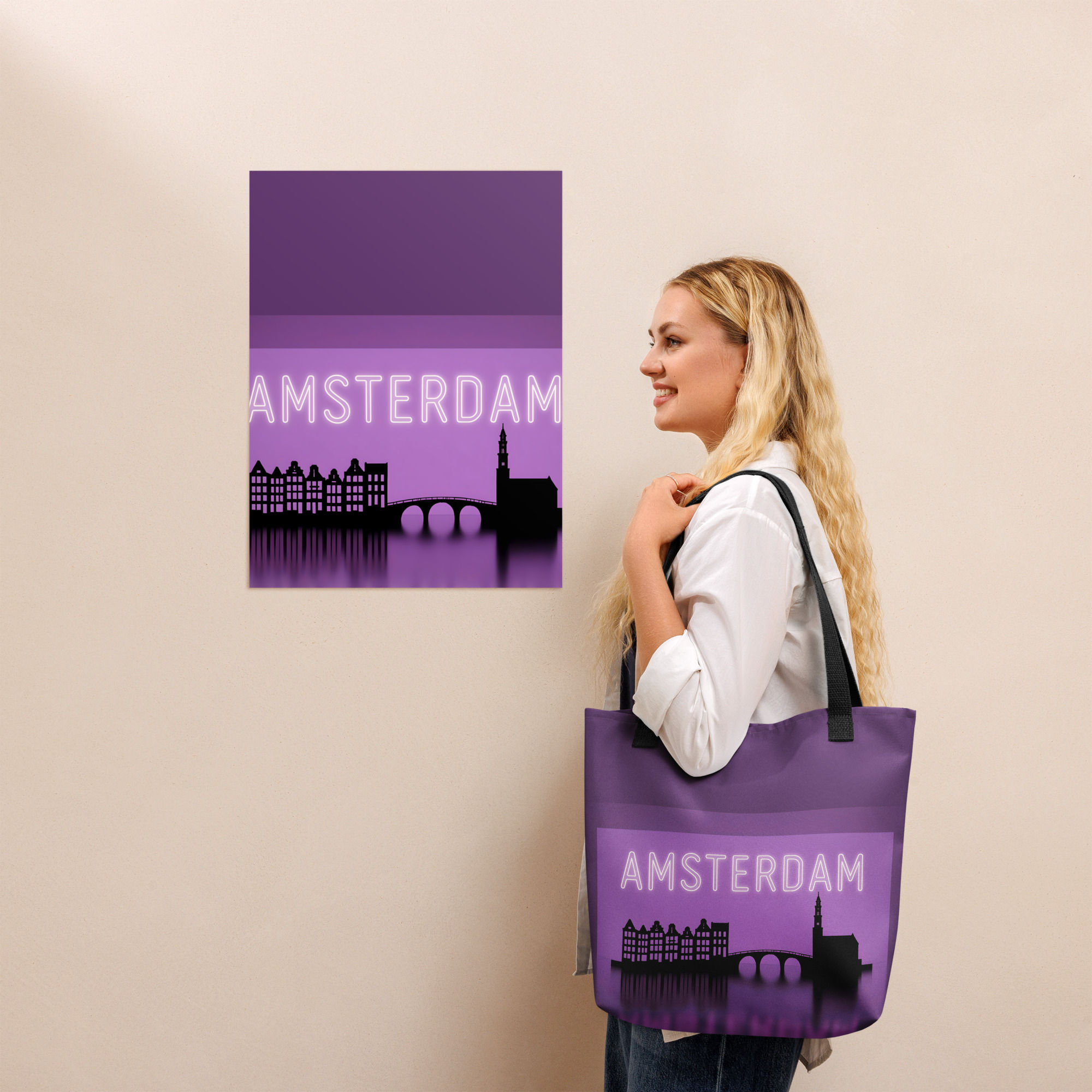 Wonderful Cities Tote bag X Amsterdam