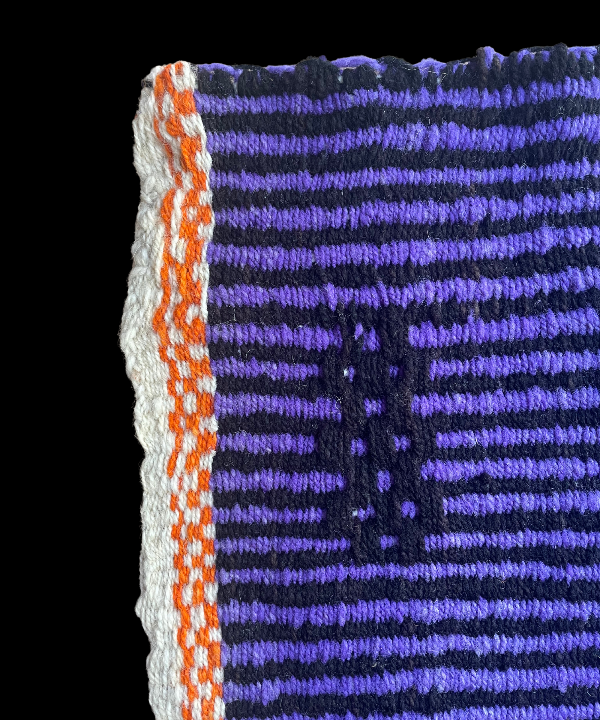 Telar Mapuche (Morado, Naranjo, Negro)