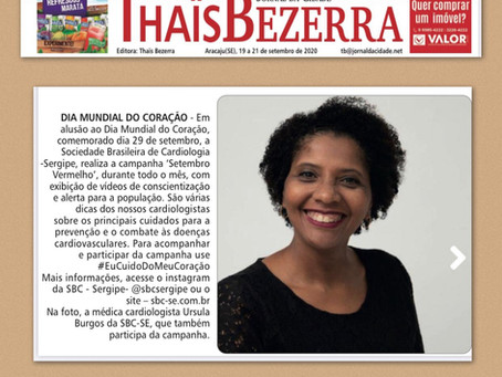 Setembro do Coração no caderno de Thaïs Bezerra (Jornal da Cidade)