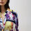 Miniaturbild: Caftan - Violet Flowers Pattern