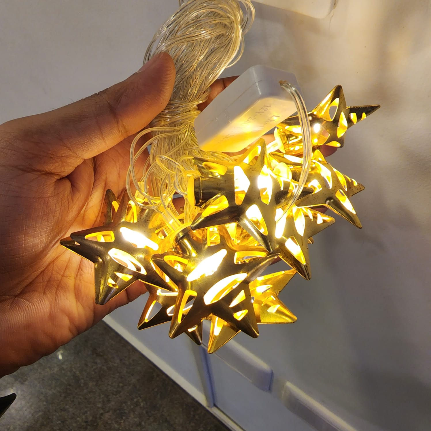 Decorative Big Star Metal LED String Light for Diwali