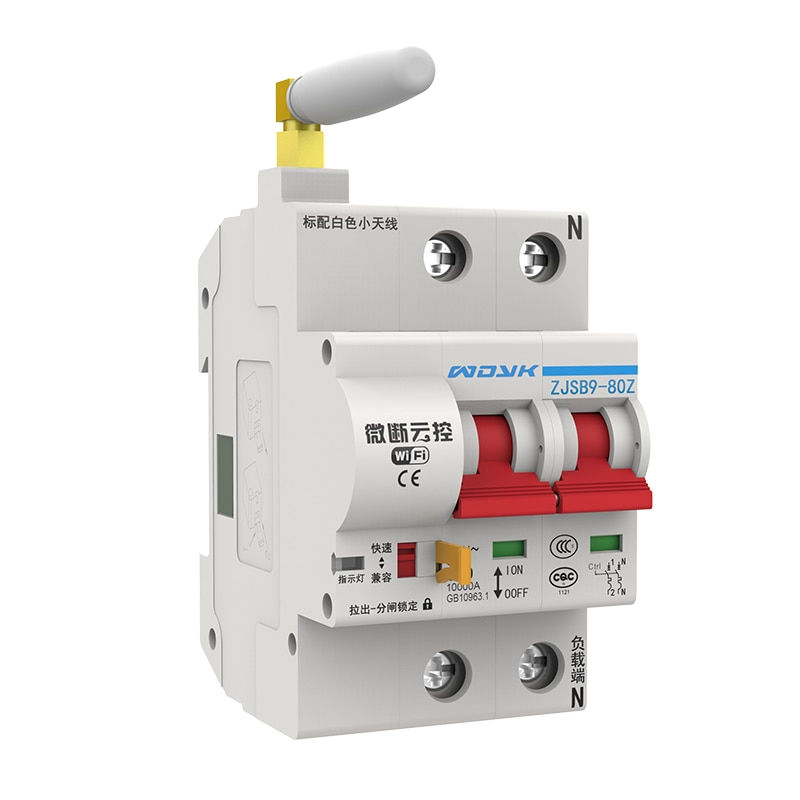 Thumbnail: Smart Home WIFI Switch Light 2P 32a/80a/100a  Circuit Breaker Work With Alexa