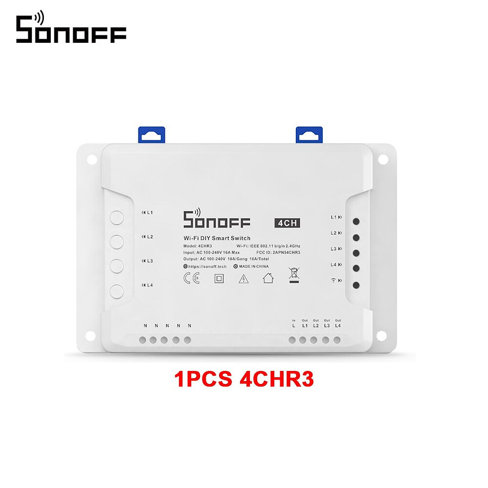 Thumbnail: Soloff 4CH WIFI Smart Switch  Interrupter 4 Channel Din Rail Mounting