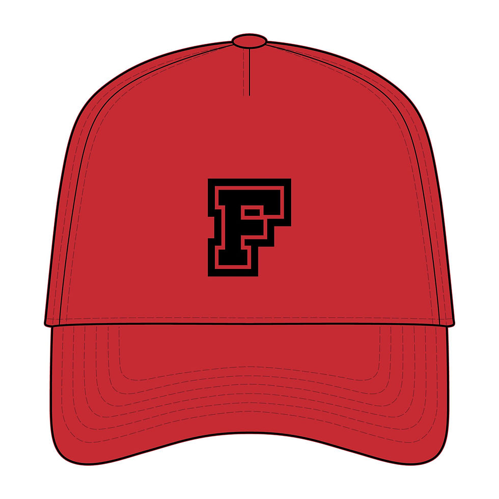 תמונה ממוזערת: Varsity 'F' Cap — Five-Panel Twill Hat