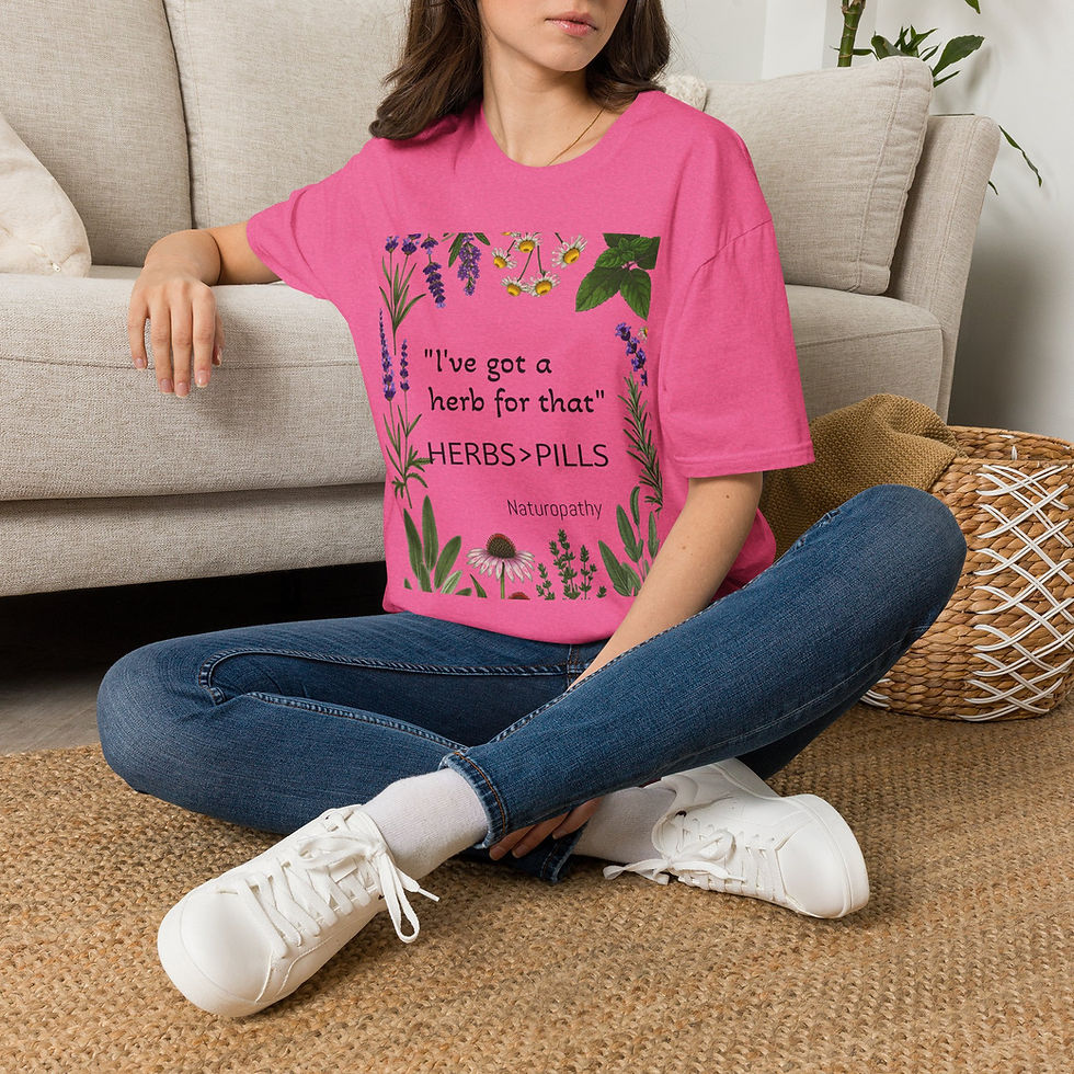Thumbnail: Herbal Humor T‑Shirt — "I've Got a Herb for That" Floral Botanicals Tee