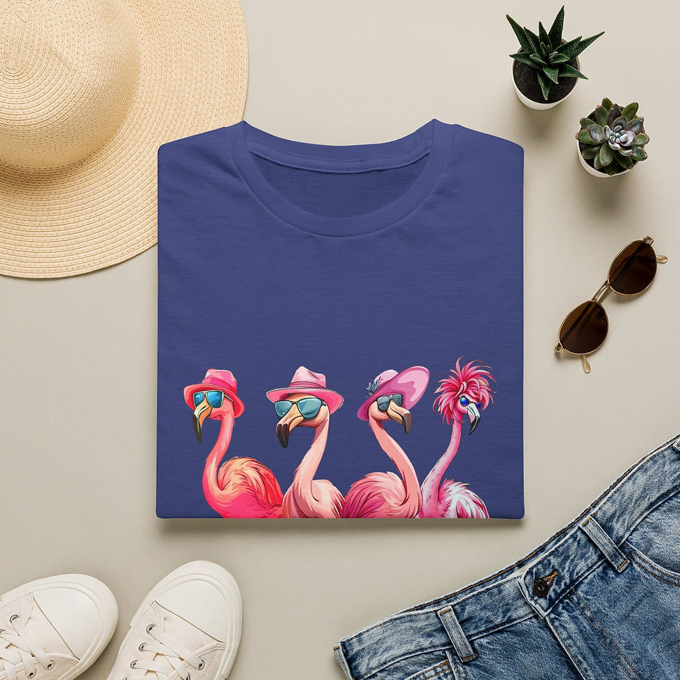 Thumbnail: Flamingo Friends Tee — Cute Pink Flamingo Graphic T-Shirt