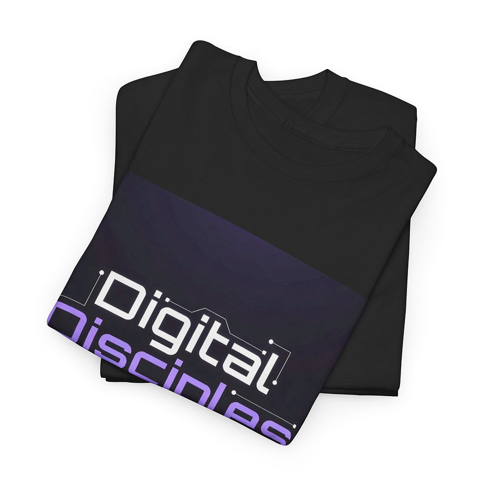 Pikkukuva: Digital Disciples Group T-Shirt — Heavy Weight Retro Neon Logo Tee 