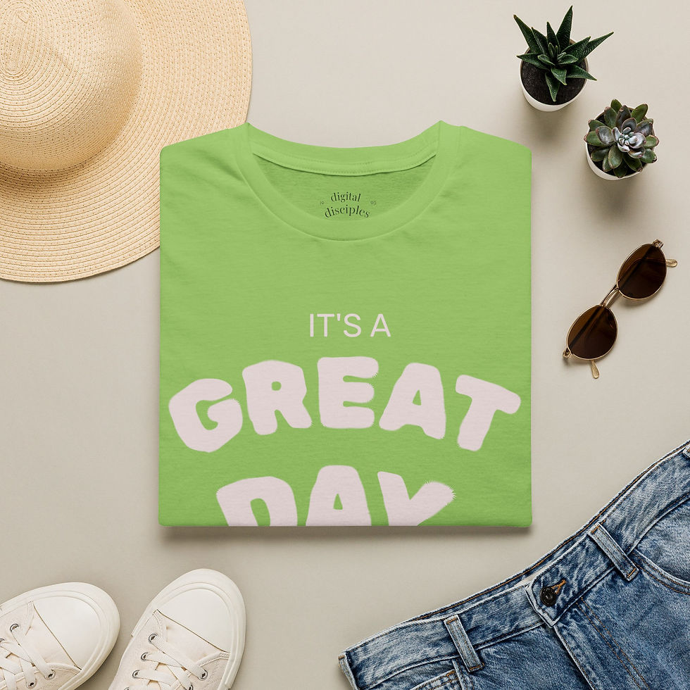 Miniatura: It's a Great Day T-Shirt — Positive Vibes Graphic Tee