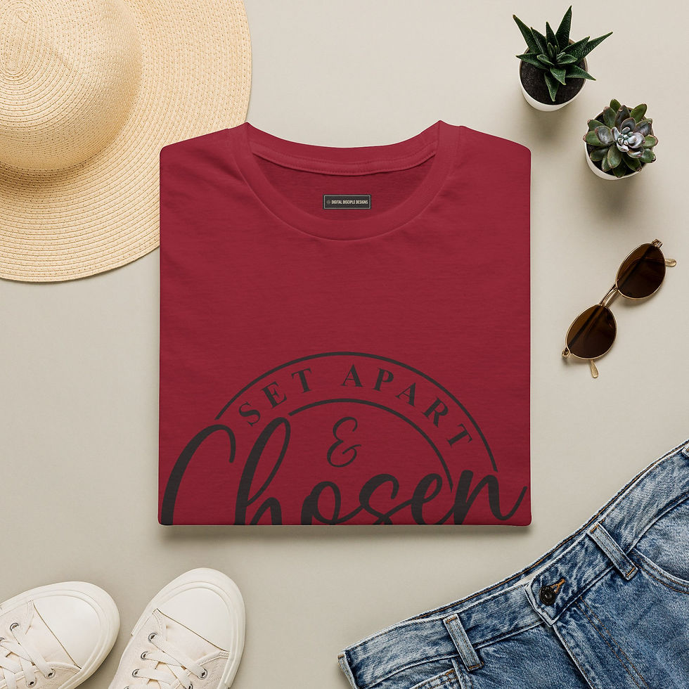 Thumbnail: Chosen Tee — "Set Apart & Chosen" Inspirational Christian T-Shirt