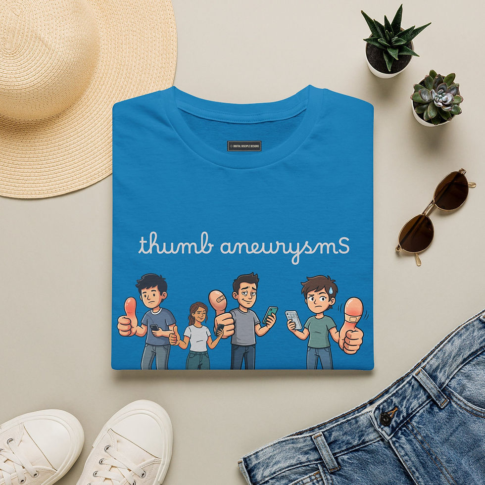 Thumbnail: Thumb Aneurysms Awareness T-Shirt — Humor Support Tee