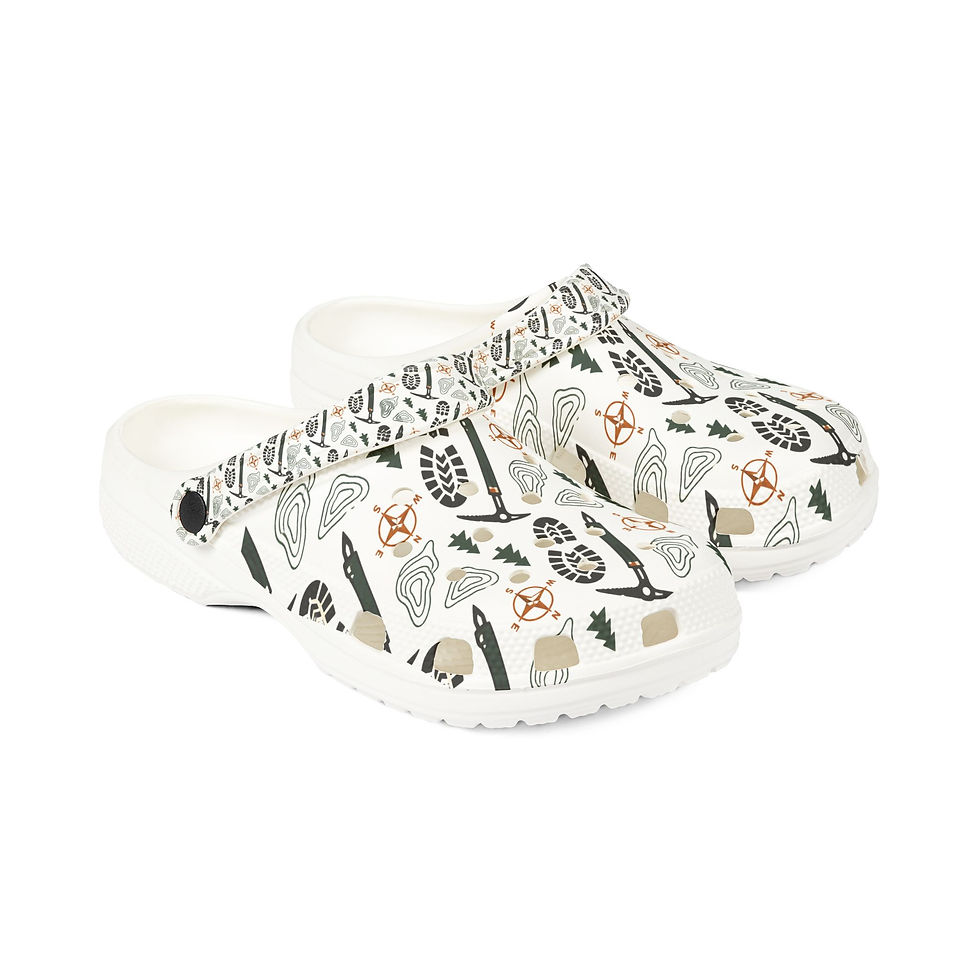 Pikkukuva: Camping Print EVA Foam Clogs — Outdoor Trail Comfort Shoes