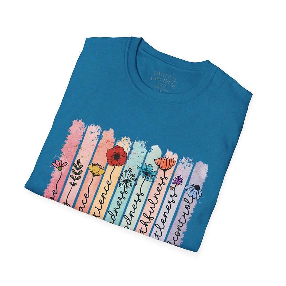 Thumbnail: Fruits of the Spirit Floral Tee — Christian Inspirational Shirt