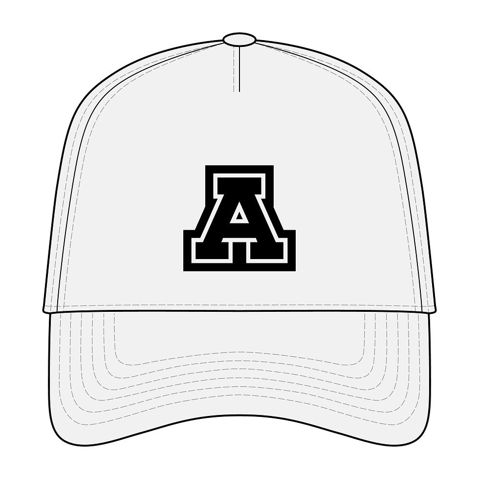 Thumbnail: A Letter Embroidered Cap — Classic Varsity Five-Panel Baseball Hat