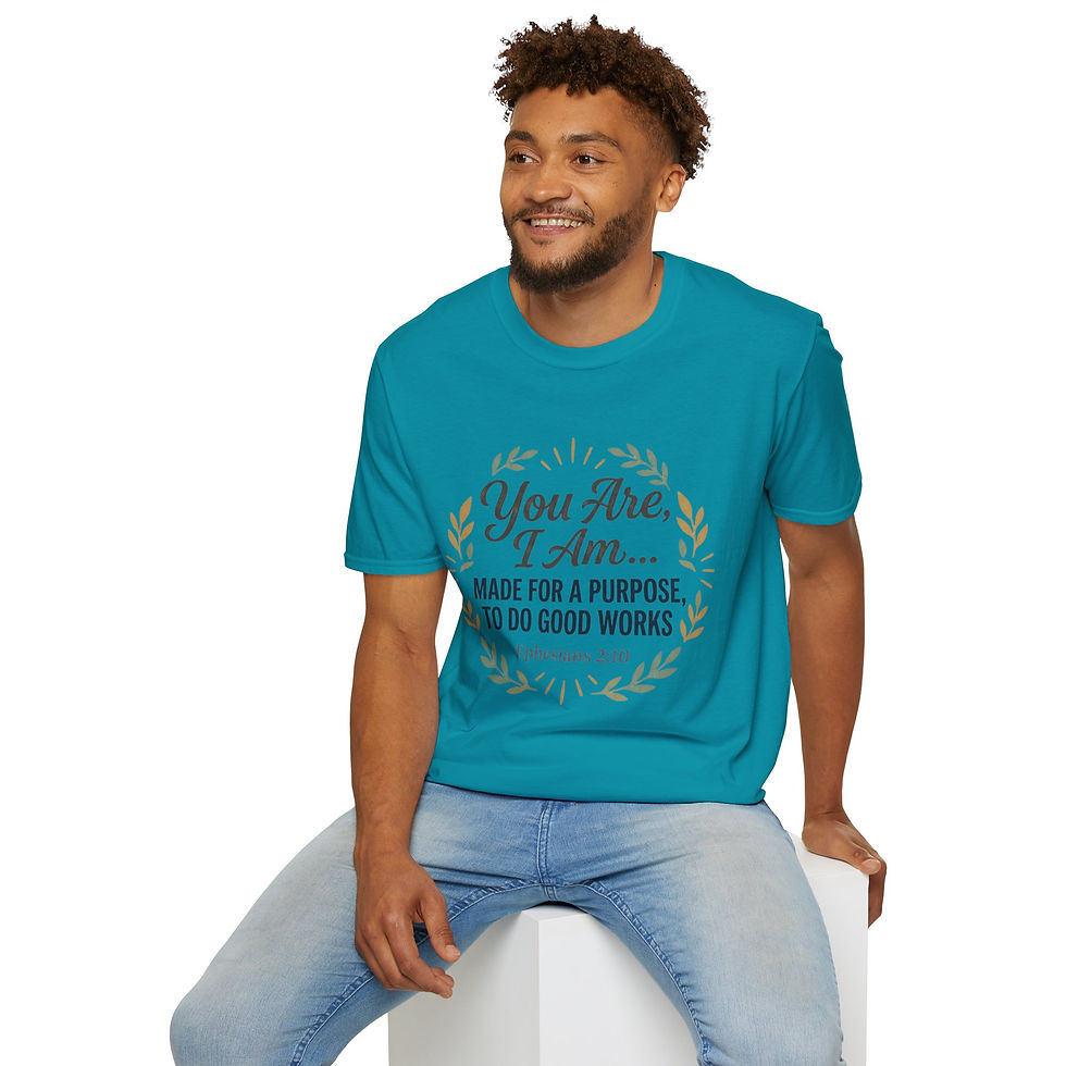 Miniatura: You Are, I Am Christian T‑Shirt — Ephesians 2:10 Inspirational Faith Tee