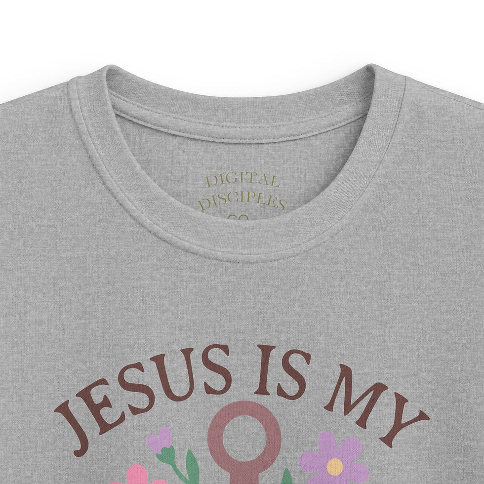 Miniatura:  Kids Tee "Jesus Is My Anchor" Cute Christian Children's Shirt