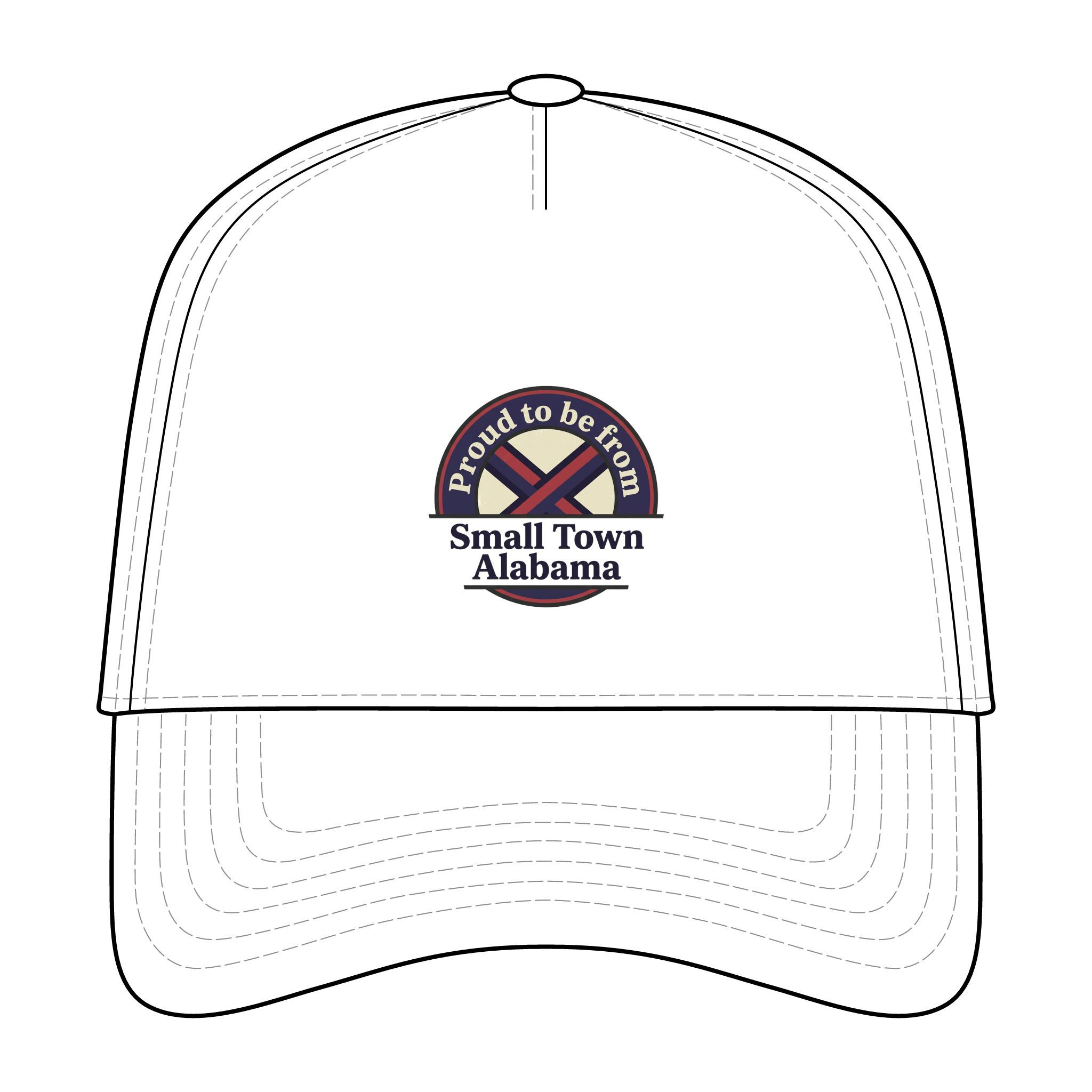 Proud to Be From Small Town Alabama Cap