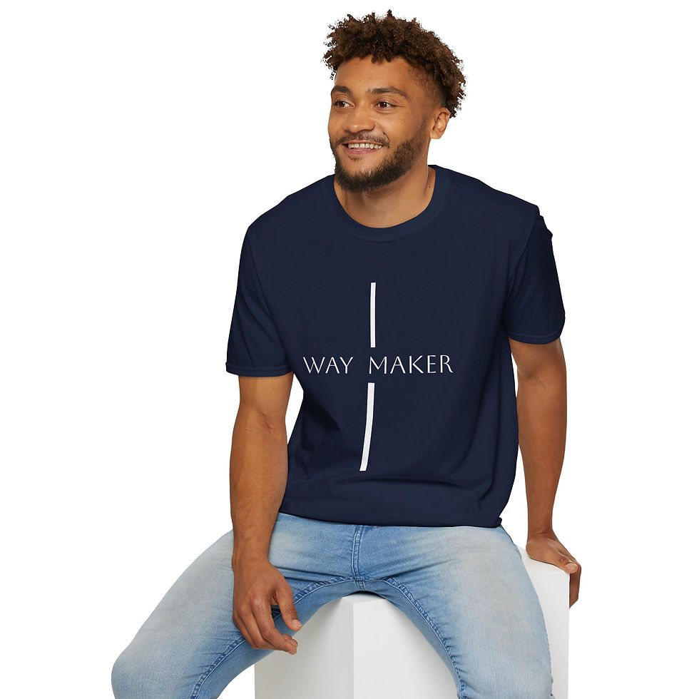 Миниатюра: Classic Tee — Minimalist "Way Maker" Cross Everyday T-Shirt