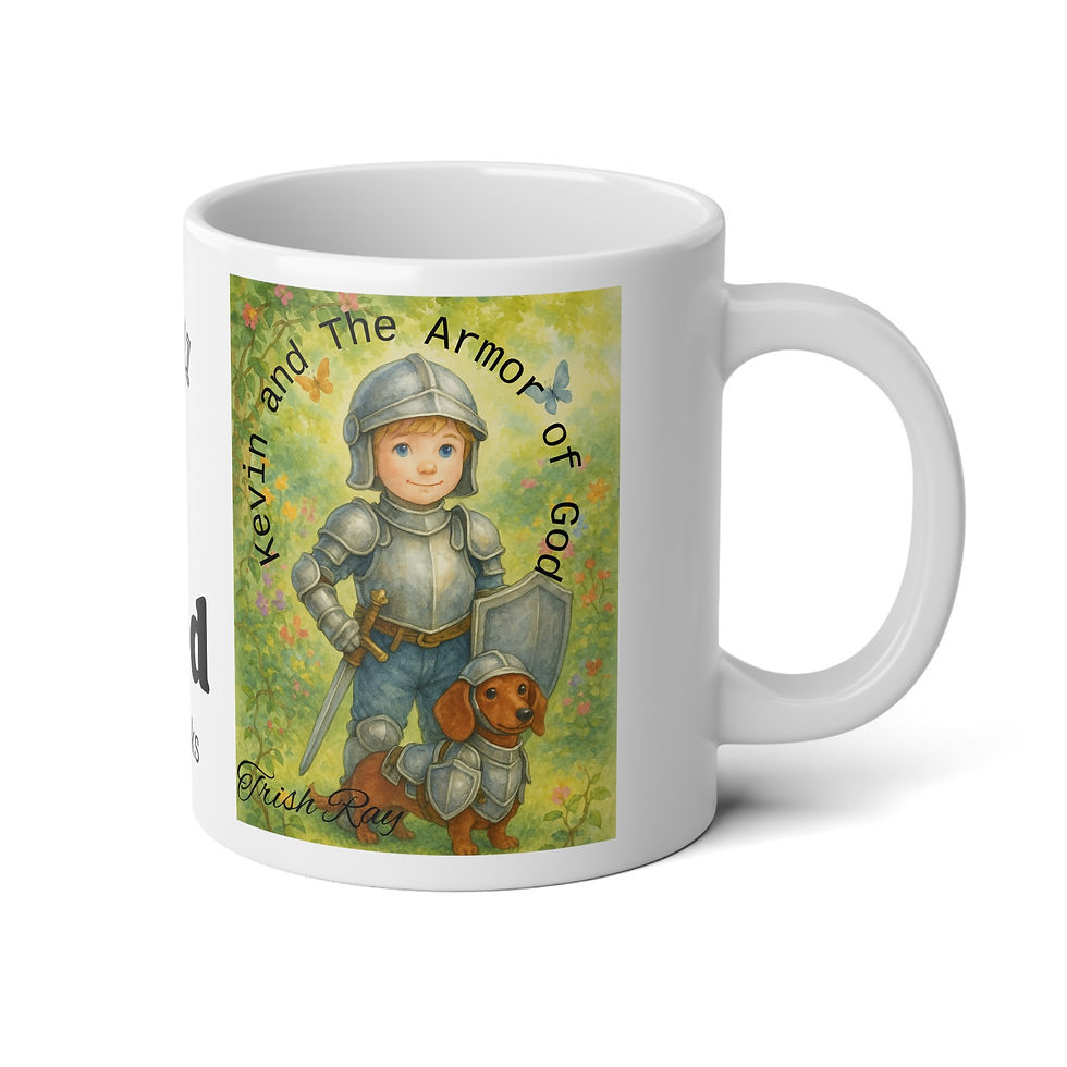Miniatura: 20oz Inspirational Christian Jumbo Mug — "Armor of God" Scripture Coffee Cup