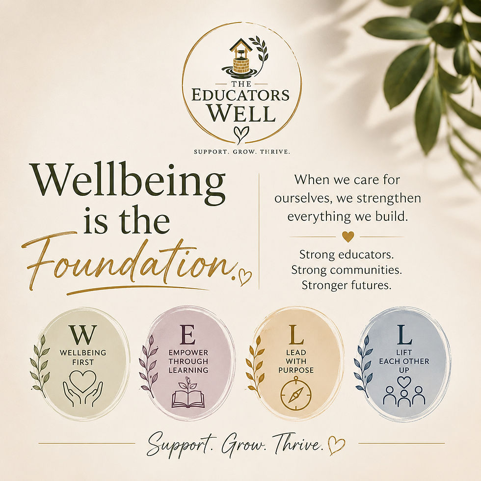 Educator Wellbeing Is Not a Band-Aid. It Is Part of the Foundation.