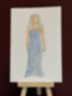 Watercolour illustration of a woman