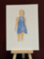 Watercolour illustration of a woman