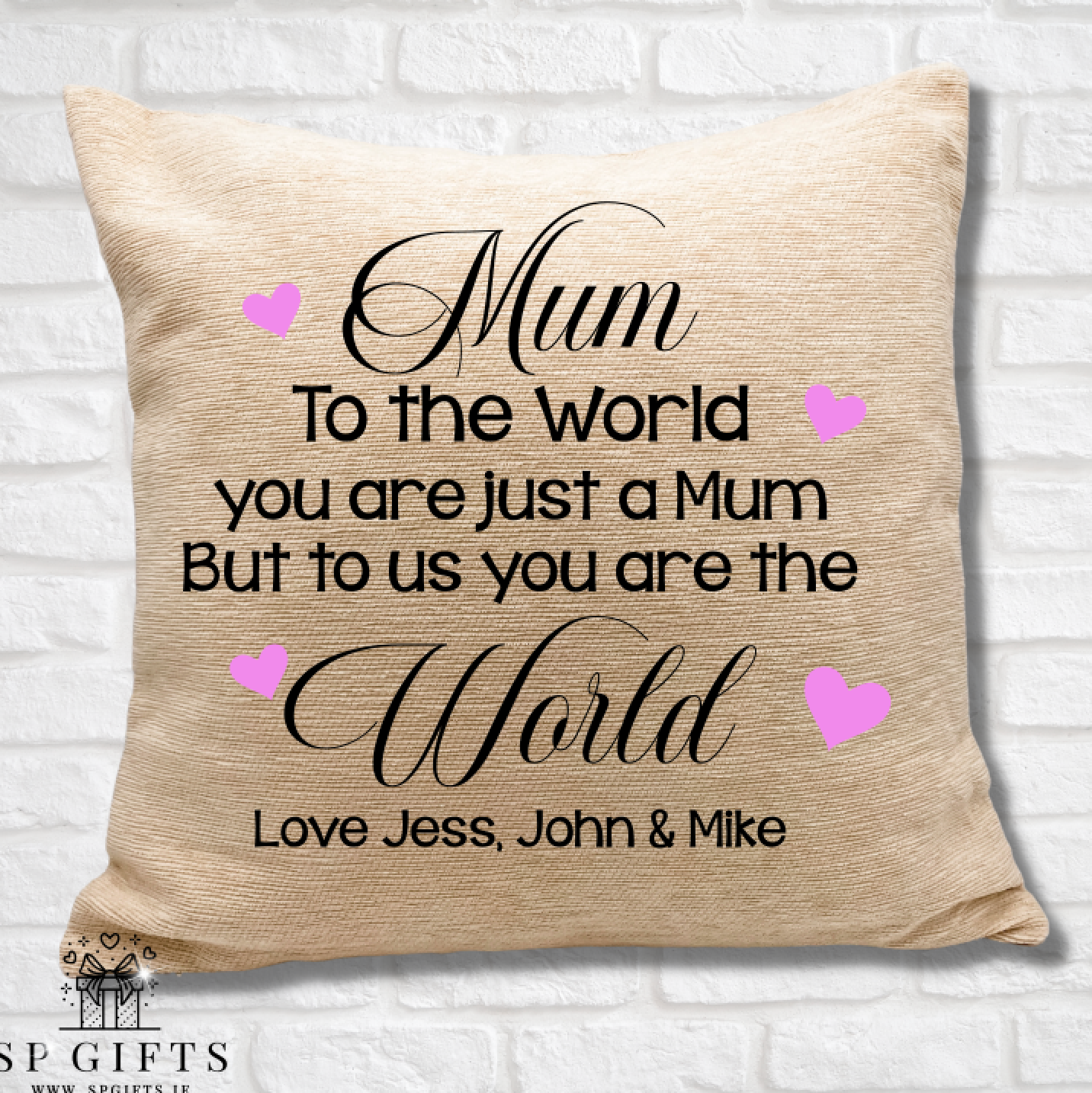 Mum - To the world Cushion