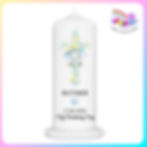 Personalised christening candle boy elephant Ireland