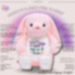 Personalised Pink Rabbit Teddy – Cubbies Embroidered Teddy Ireland