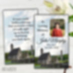 Personalised Glendalough Monastery Memorial Wallet Card – A heartfelt tribute featuring the historic Glendalough Monastery