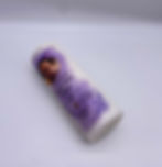 Thumbnail: Personalised Christening Candle - Lilac Delica Design