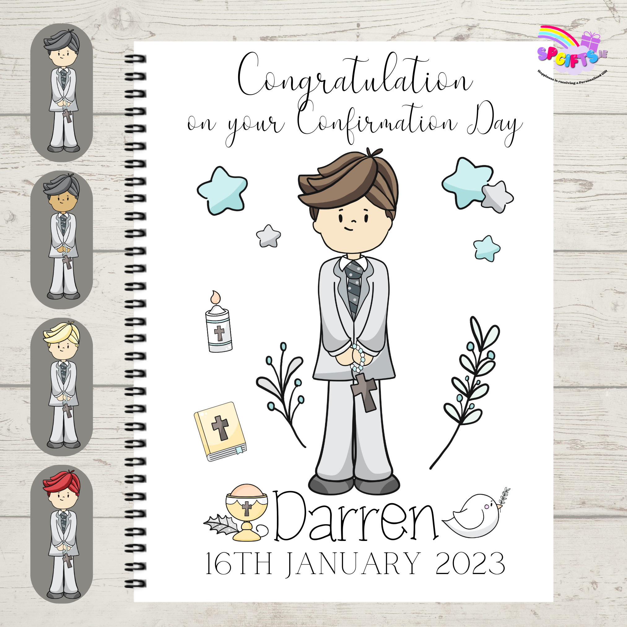 Personalised Confirmation Guestbook Ireland