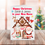 Thumbnail: Personalised Christmas card featuring festive watercolour artwork, custom name and message