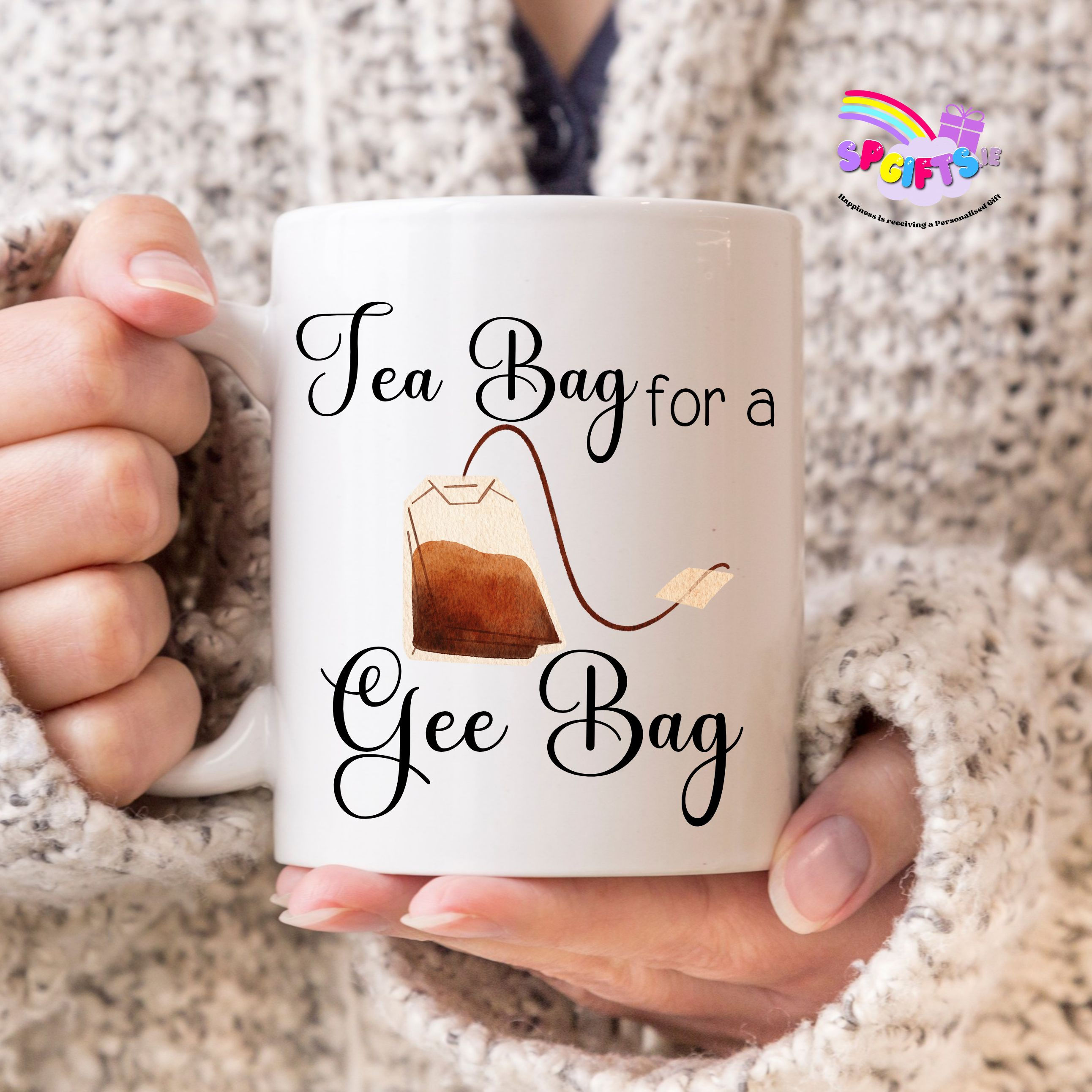 Tea Bag for a Gee Bag funny rude mug gift