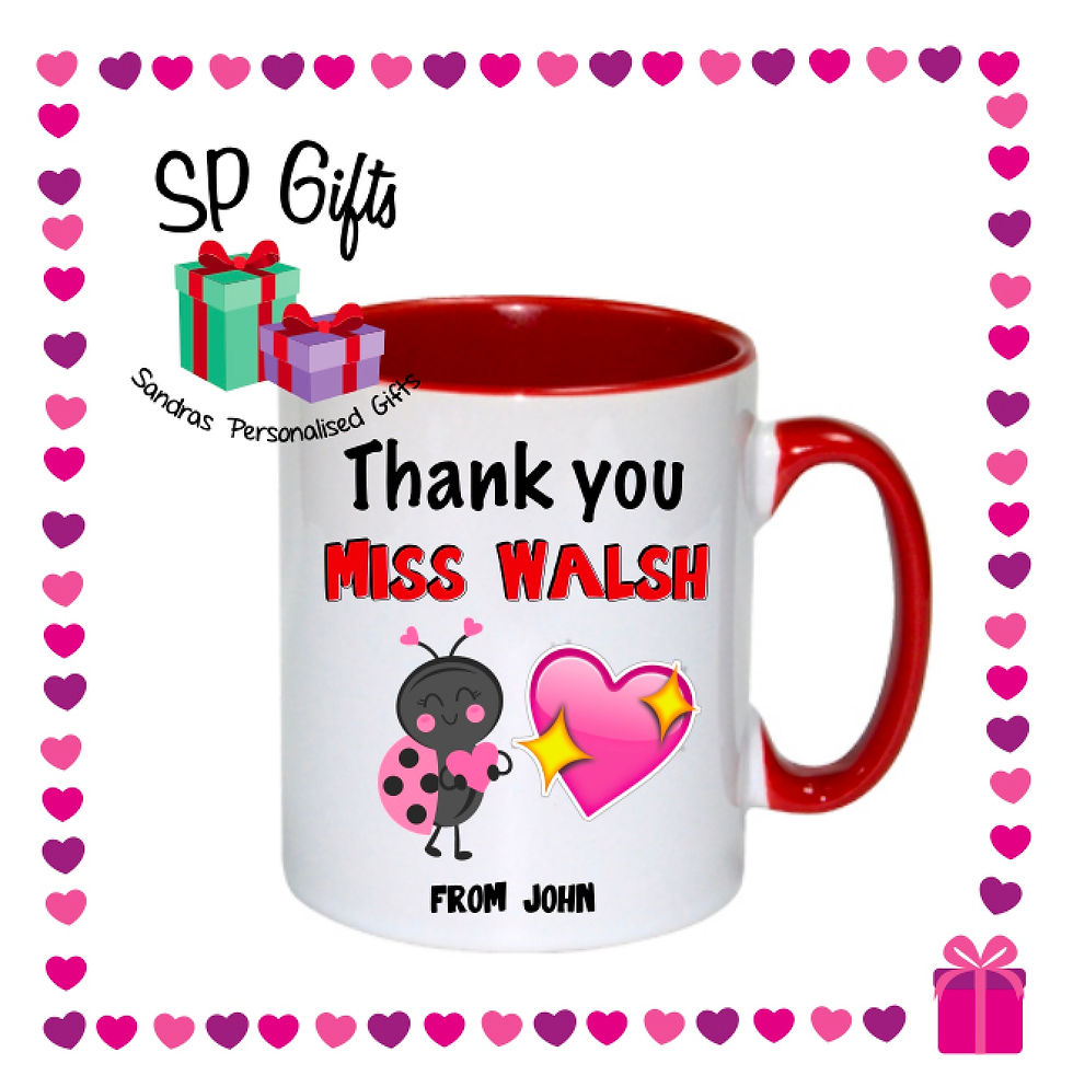 Thank you teacher mug 'Bug'