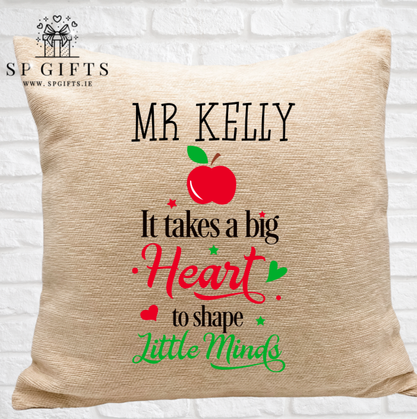 It takes a big Heart Teacher Luxury Cushion