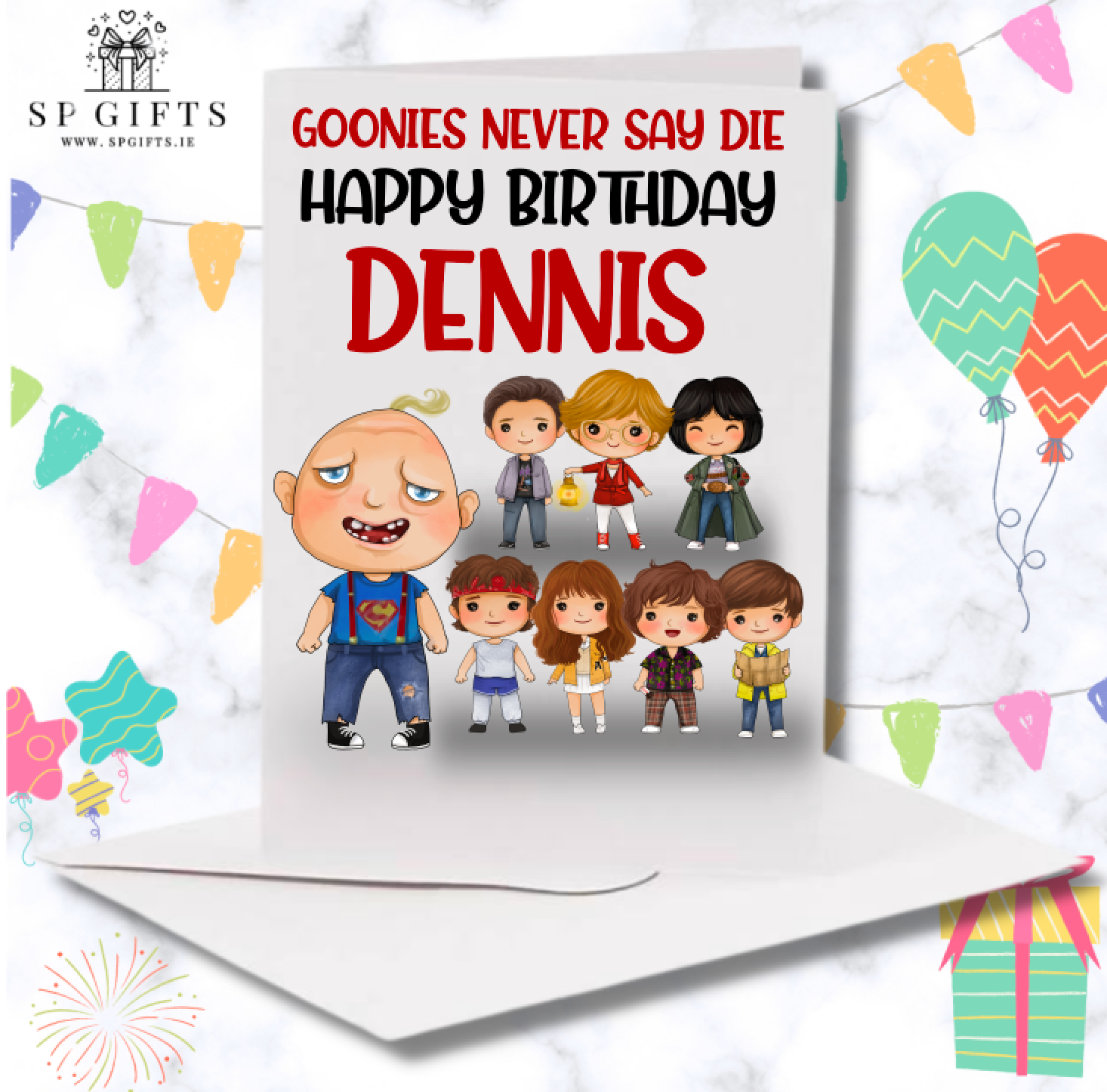 Goonies Inspired Personalised Birthday Card