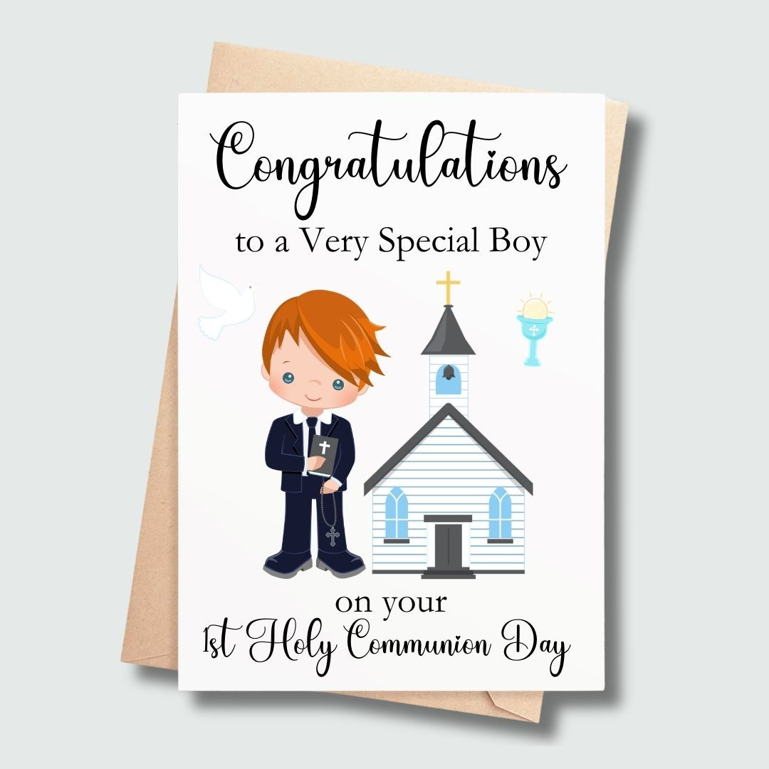 Irish Wholesale Communion card
