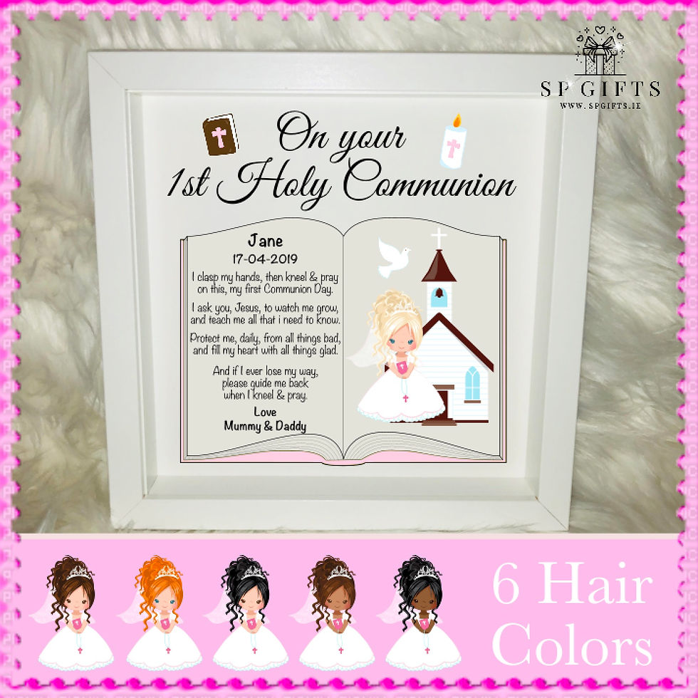 Communion Girl Box Frame