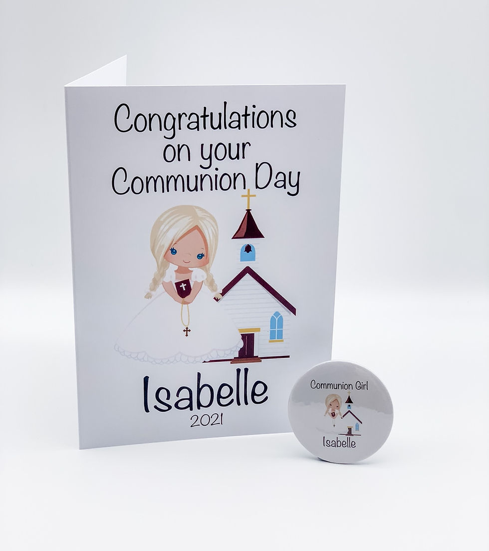 Thumbnail: Communion Card and Badge